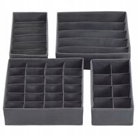 4X ORGANIZER NA BIELIZNĘ DO SZUFLADY NA SKARPETKI BIELIZNĘ AKCESORIA