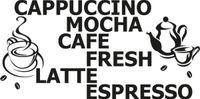 100X50CM COFFEE NAKLEJKA