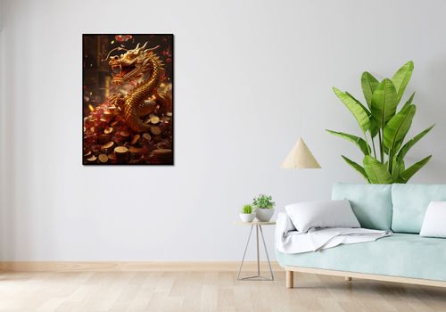 Plakat 68x98cm Smok Bogactwa na Arena.pl