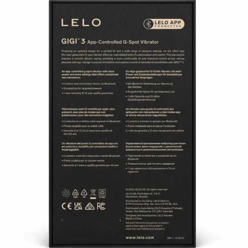 lelo gigi 3 intymny masażer punktu g fioletowy 8 trybow bluetooth na Arena.pl