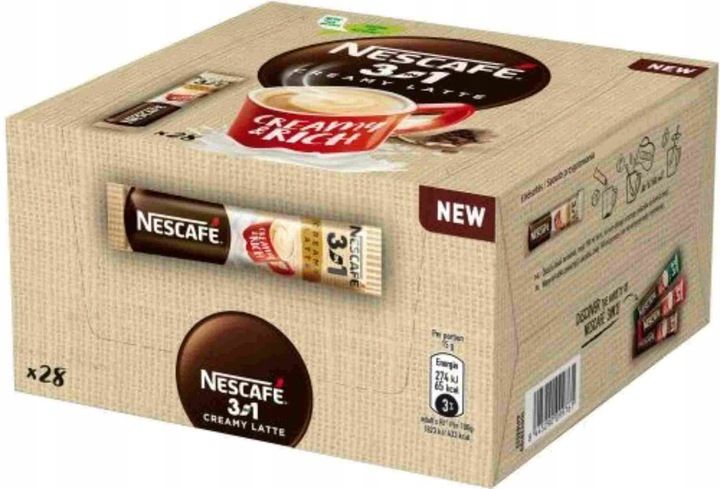 (x28) NESCAFE 3w1 Creamy Latte 15g zdjęcie 1