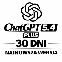 CHATGPT NAJNOWSZA WERSJA 5.4 PLAN PLUS - 30 DNI DOSTĘPU CHAT GPT O1 AI