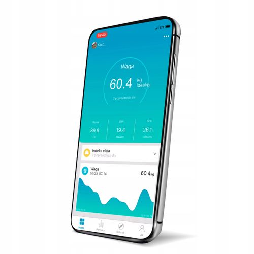 Waga Analityczna Łazienkowa Smart Czarna 17W1 Ios Android Zeegma na Arena.pl