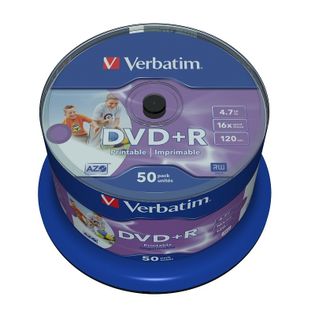 DVD+R 4,7GB 16X PRINTABLE SZT*50 VERBATIM