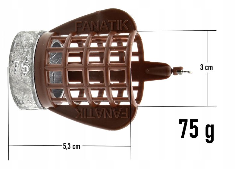 Koszyk Podajnik Fanatik Feeder Wing-Bullet 75 g zdjęcie 2