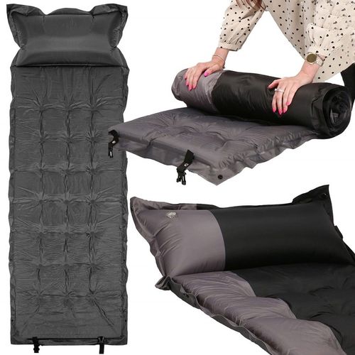 MATA SAMOPOMPUJĄCA KARIMATA TURYSTYCZNA Z PODUSZKĄ 180 cm DMUCHANA GRUBA na Arena.pl