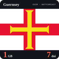 Karta eSIM Internet Guernsey 1 GB na 7 dni - bez rejestracji