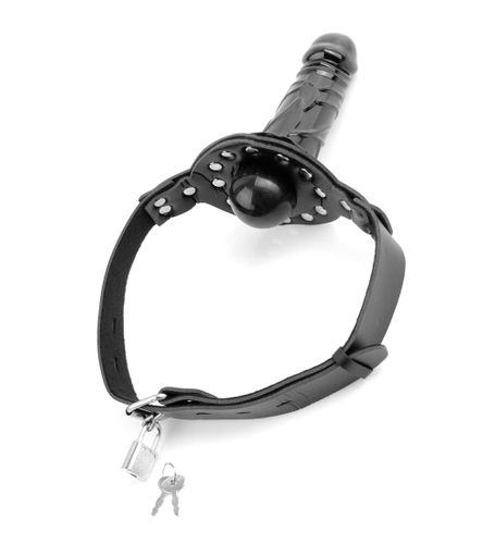 Knebel BDSM z dildo na Arena.pl