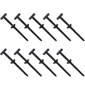 10x Uniwersalne spinki montażowe T z opaską zaciskową do samochodu