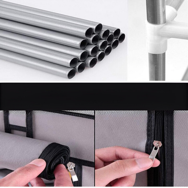 szafa regał szafka na buty składana materiałowa tekstylna organizer półki zdjęcie 8