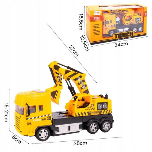 CIĘŻARÓWKA SAMOCHÓD KOPARKA RC ZDALNIE STEROWANY AUTO NA PILOTA DLA DZIECI na Arena.pl