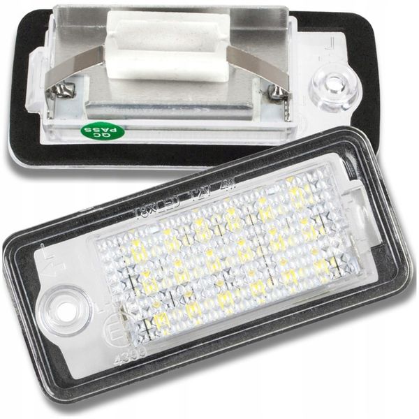 CAXUMO 2x 18 LICHT Kentekenplaatverlichting Lamp, for Audi, A3 S3 A4 S4 B6 A6 S6 A8 S8 Q7 LED Kentekenplaatverlichting