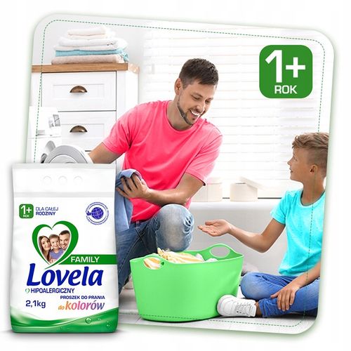 Zestaw Lovela Family Proszek do prania bieli i koloru 2 x 2,1 kg 56 prań na Arena.pl