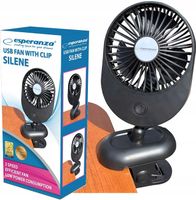 WENTYLATOR WIATRAK USB Z KLIPSEM ESPERANZA MOCNY