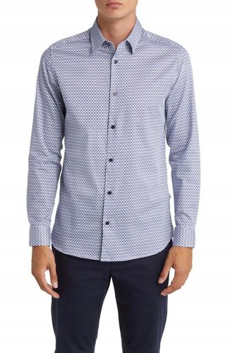 Koszula męska Ted Baker London Strine Slim Fit Geo Print Button-Up roz.2 na Arena.pl