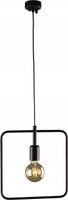 Lampa wisząca czarna kwadratowa ramka Kaja TOBIK
