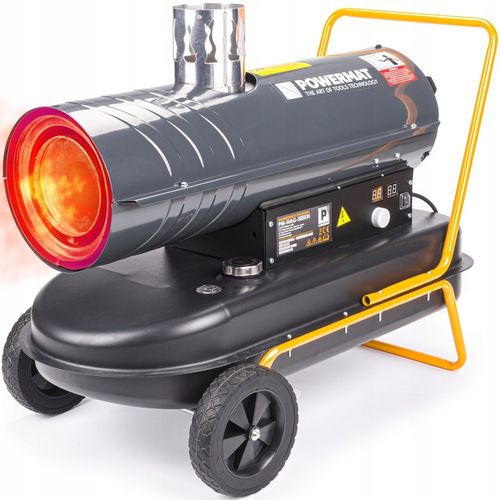 NAGRZEWNICA OLEJOWA SPALINOWA 30KW TERMOSTAT PIEC DMUCHAWA FARELKA ON LCD na Arena.pl