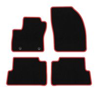 Dywaniki welurowe CARLUX-RED Ford C-MAX MK1 2003-2010 czarne z mocowaniami