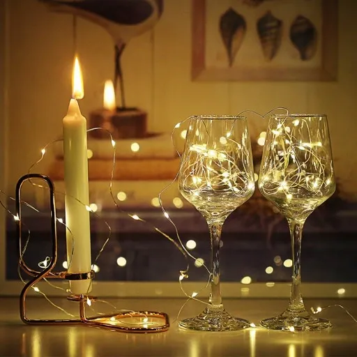 GIRLANDA LAMPKI SOLARNE DRUCIK 200LED - 20m OGRÓD zdjęcie 5