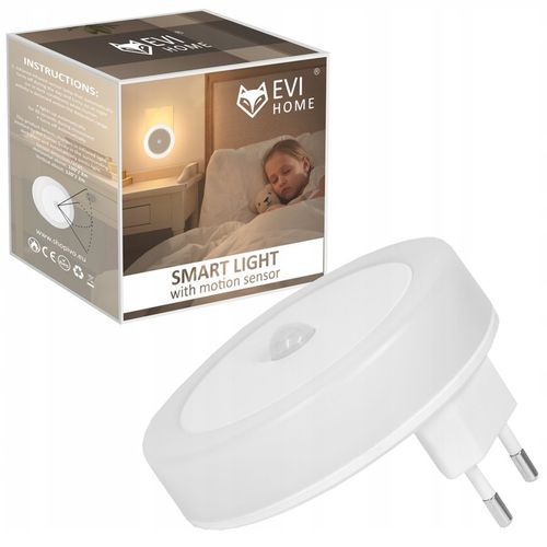 Lampka nocna do kontaktu z czujnikiem ruchu zmierzchu LAMPA DO na Arena.pl