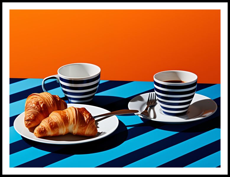 Plakat 100x75cm Croissanty zdjęcie 3
