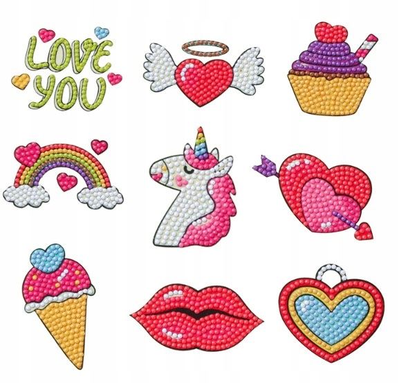 PAMIĘTNIK JEDNOROŻEC+ HAFT DIAMENTOWY DŁUGOPIS NOT zdjęcie 2