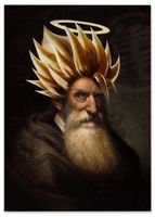 Plakat cyfrowy do wydruku super saiyan