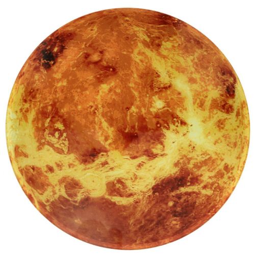 Zegar ścienny planeta mars z wyświetlaczem LED 32 cm pomarańczowy na Arena.pl