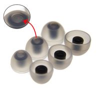 Gumki wodoszczelne do słuchawek 4.0 mm - S,M,L bezbarwno-czarne