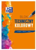 BLOK TECHNICZNY A3/10 KOLOROWY 220G OXFORD