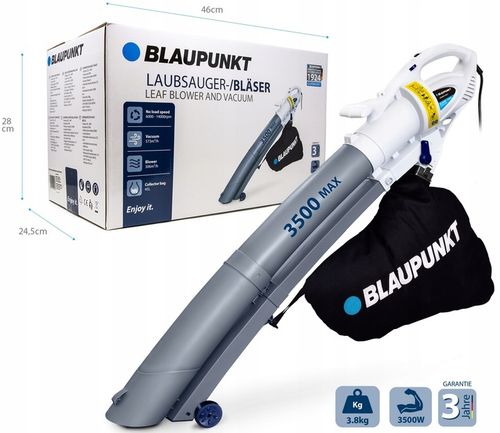 ODKURZACZ DMUCHAWA DO LIŚCI BLAUPUNKT REGULACJA 45L 3W1 ROZDRABNIACZ na Arena.pl