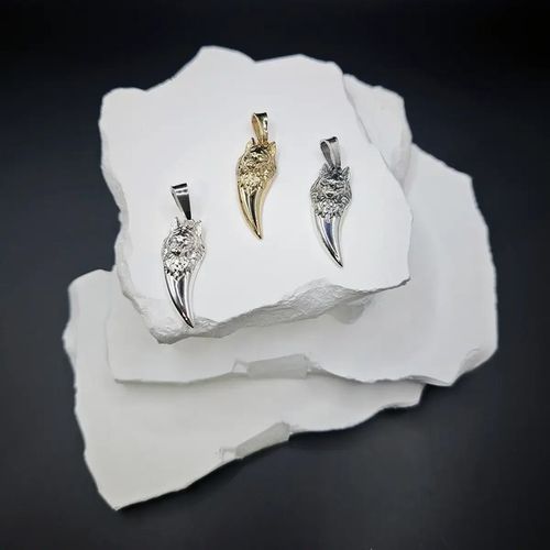 Zawieszka srebrna męska wilk wisiorek wilk dla faceta na Arena.pl