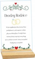 STATUETKA RAMKA podziękowanie dla rodziców wesele ślub duży wybór wzorów