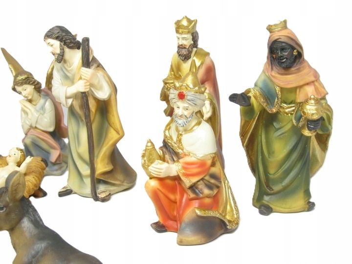 CUDOWNE Figurki do Szopki KOLOROWE, 11-części - maks. 7,0cm wysokie zdjęcie 8