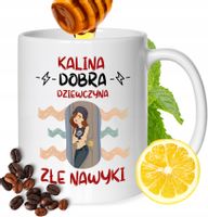 Kubek Dla Kaliny Koleżanki Przyjaciółki Prezent Z Nadrukiem Biały 330Ml