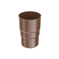 złączka rury spustowej 90mm brąz - c 62-132