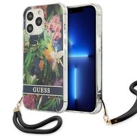 Guess GUHCP13LHFLSB iPhone 13 Pro / 13 6,1" niebieski/blue hardcase Flower