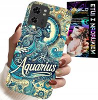 ETUI DO MOTOROLA EDGE 40 - ZNAK ZODIAKU, WODNIK, ASTRONOMIA PLECKI