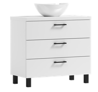 Szafka łazienkowa ROMA 60 biała z umywalką Eliza B (W2)