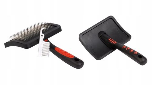 PUDLÓWKA Szczotka dla psa długowłosego CZARNA na Arena.pl