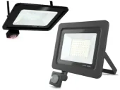 Lampa Halogen Zewnętrzny na Garaż 50W IP65 +Czujka