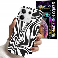 ETUI DO XIAOMI NOTE 13 5G - ABSTRAKCJA ZEBRA MODNE WZORY DLA KOBIET + SZKŁO