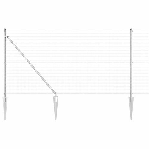 Ogrodzenie z słupkami Srebrny 1.4 x 50 m Stal na Arena.pl