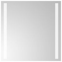 Lustro łazienkowe z LED, 40x40 cm