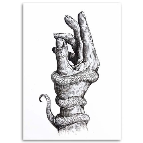 Deco Panel, Dłoń z wężem 40x60 na Arena.pl