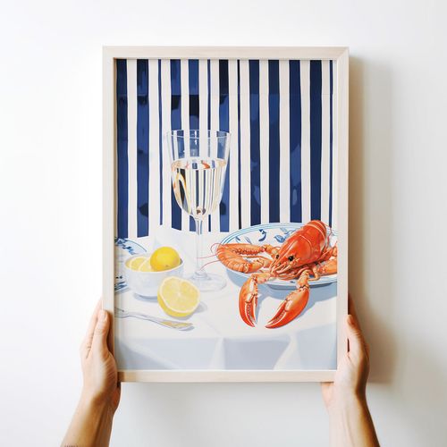 Plakat homar rak restauracja 40x50 cm na Arena.pl