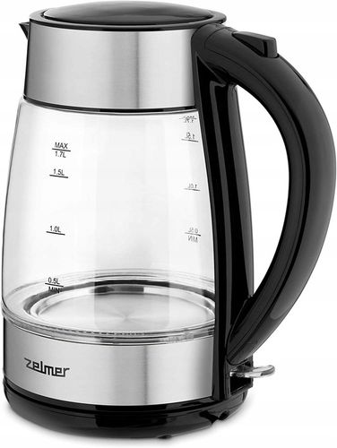 Czajnik elektryczny Zelmer ZCK8011 2200 W 1,7 l czarny na Arena.pl
