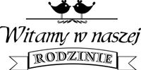 100X50CM WITAMY NASZEJ RODZINIE NAKLEJKA