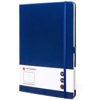 granatowy notes w formacie b5 zadrukowany w kropki i wyposażony