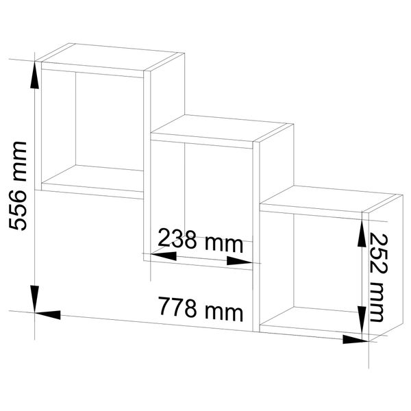 Półka ścienna STAR biała zdjęcie 3
